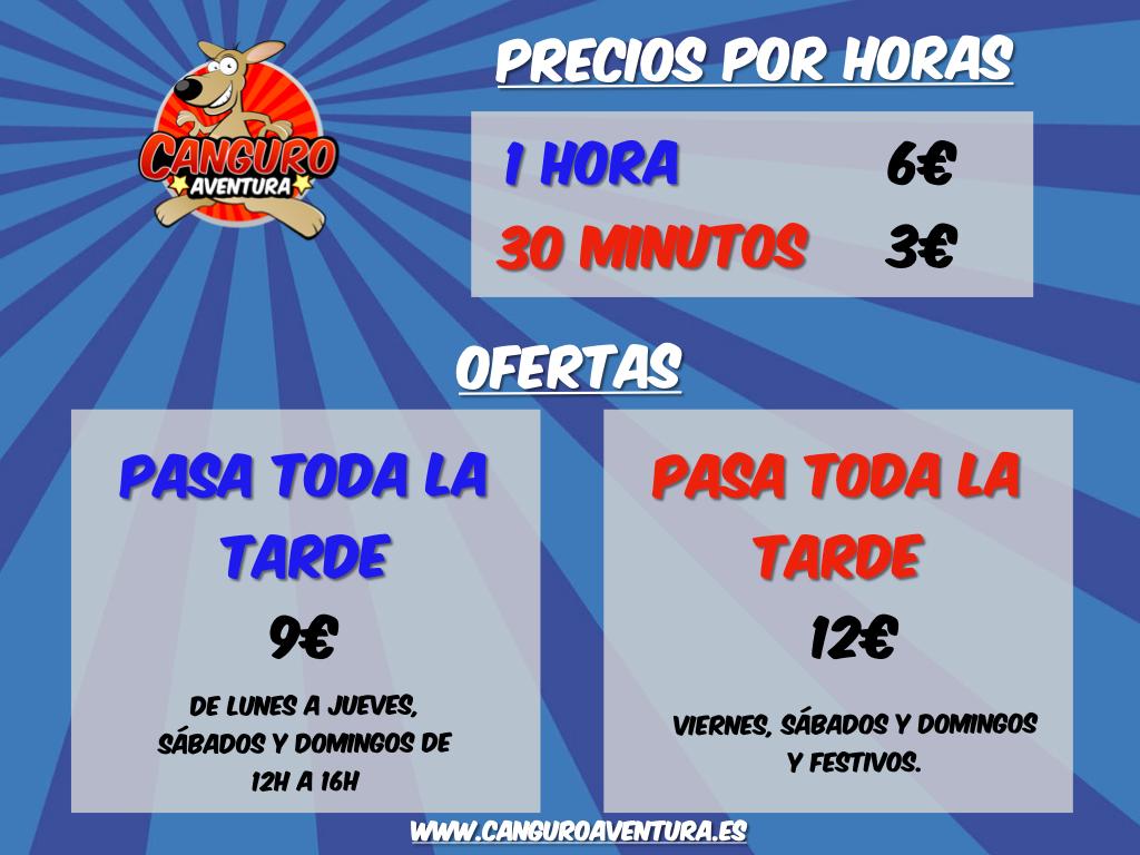 Precio po hora toda la tarde